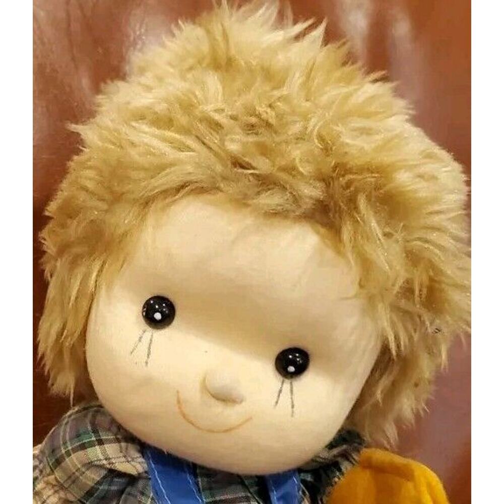 9 Inch Seated Cacos Child Baseball Wind Up Musical Movable Head Working Taiwan